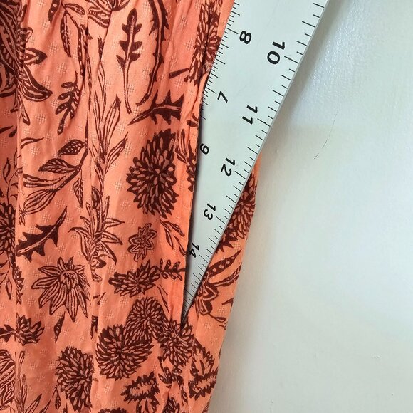 Universal Thread Floral Ruffled Flutter Sleeve Sleeveless A-Line Maxi Dress, M - Picture 7 of 12